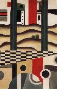 Fernard Leger Bridge oil on canvas